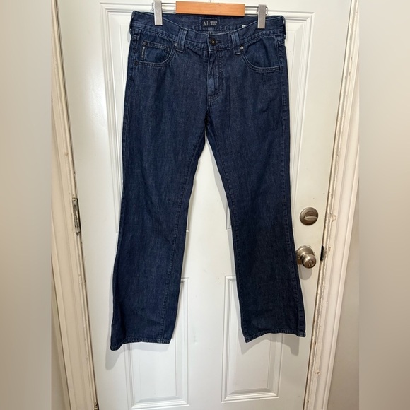 Armani Jeans Denim - Armani jeans size 32 classic wash bootcut flare style zipper